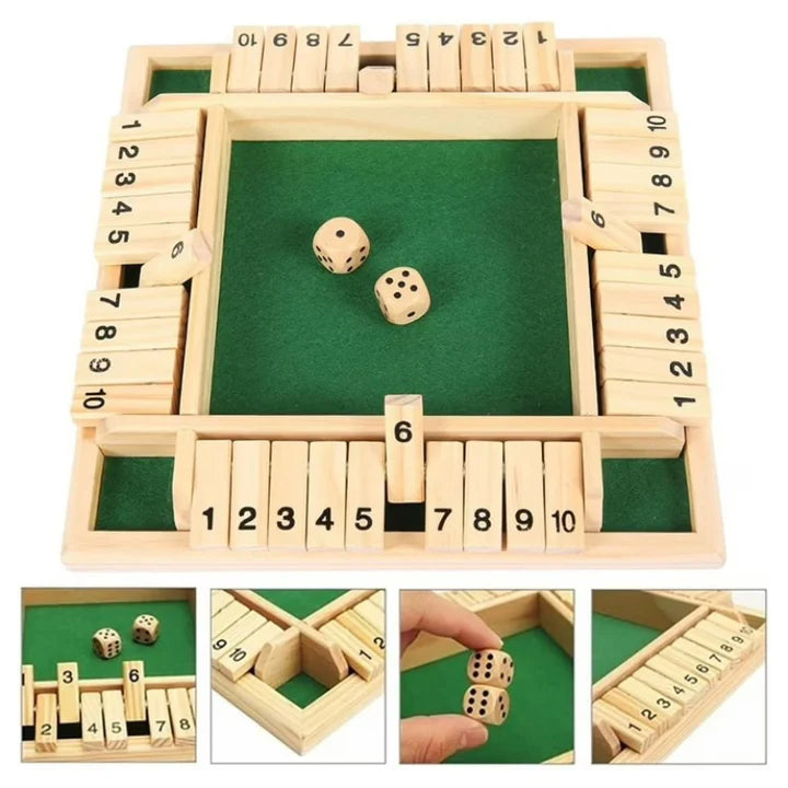 Flip-n-Count - Wooden Shut the Box Game eprolo