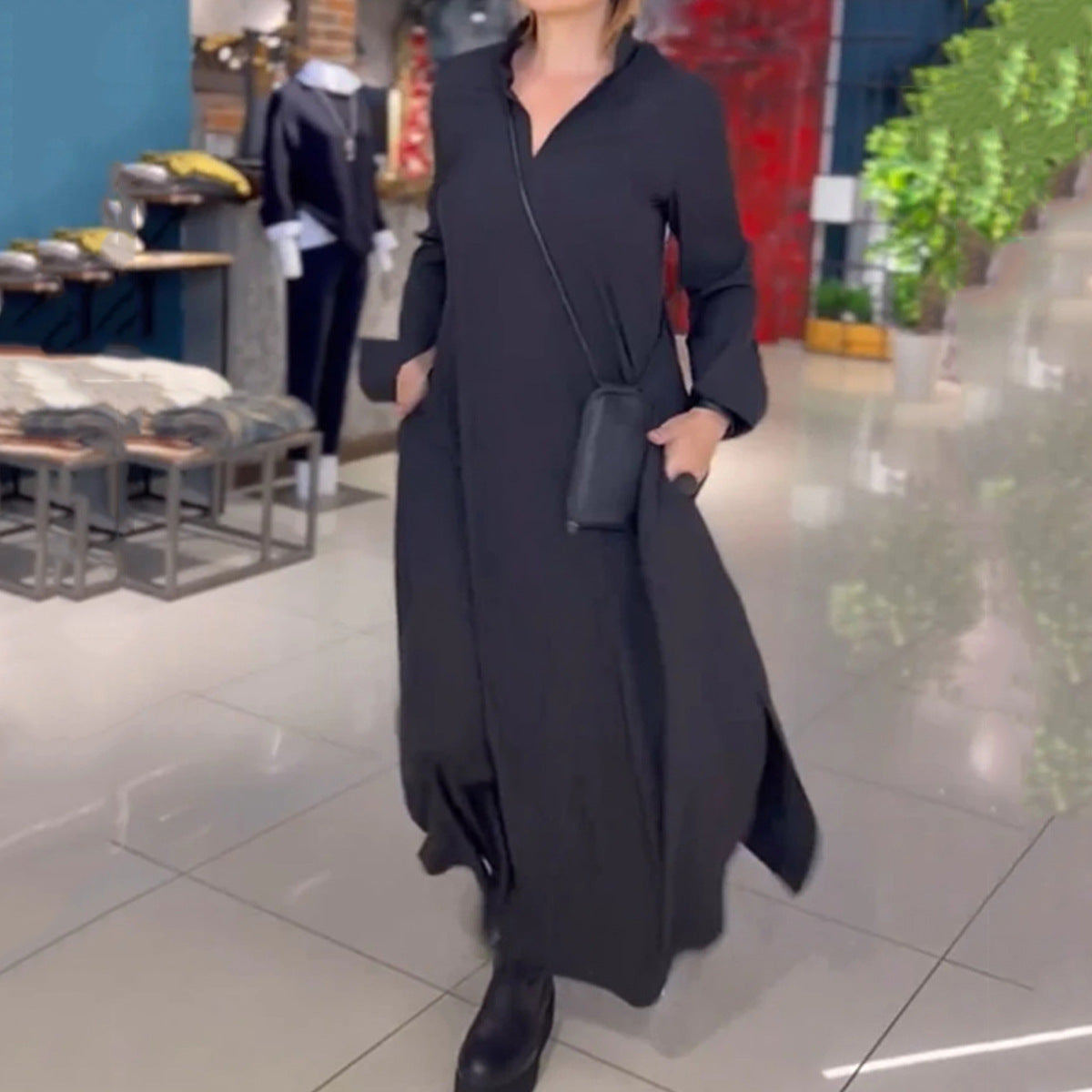 V-Neck Maxi Dress eprolo