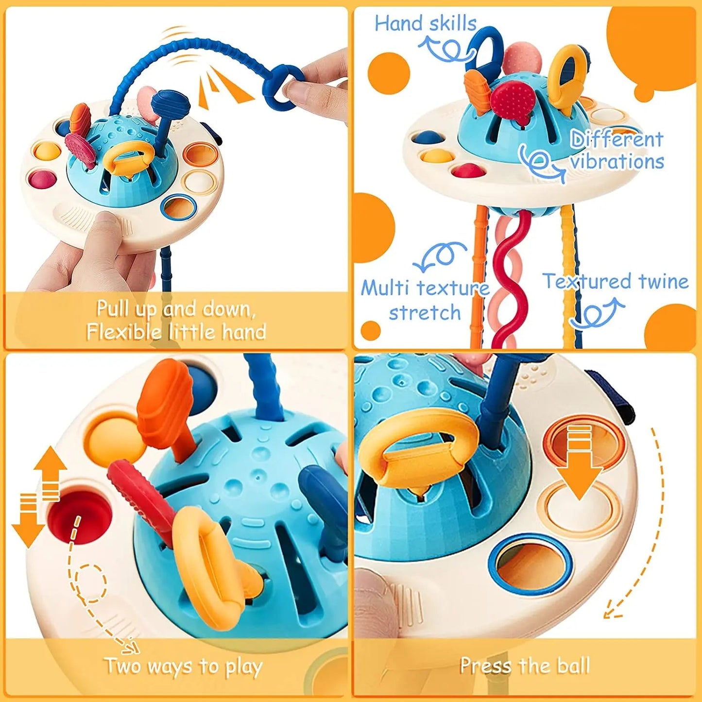 SensoryOcto - Pull String Developmental Toy eprolo