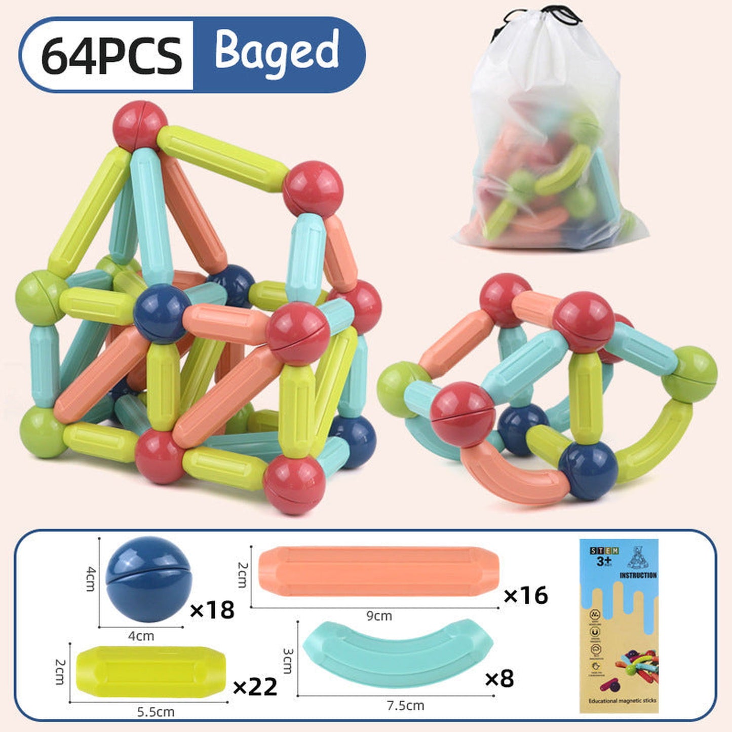 Educational Magnetic Stick Building Toys - Urban-Utopia