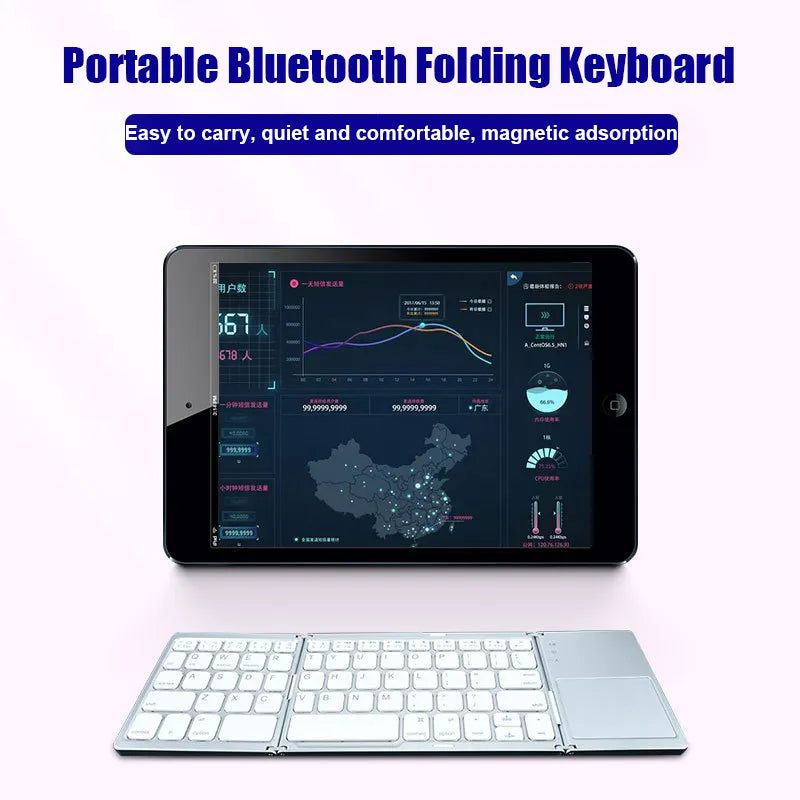 Folding Wireless Bluetooth Keyboard - Urban-Utopia