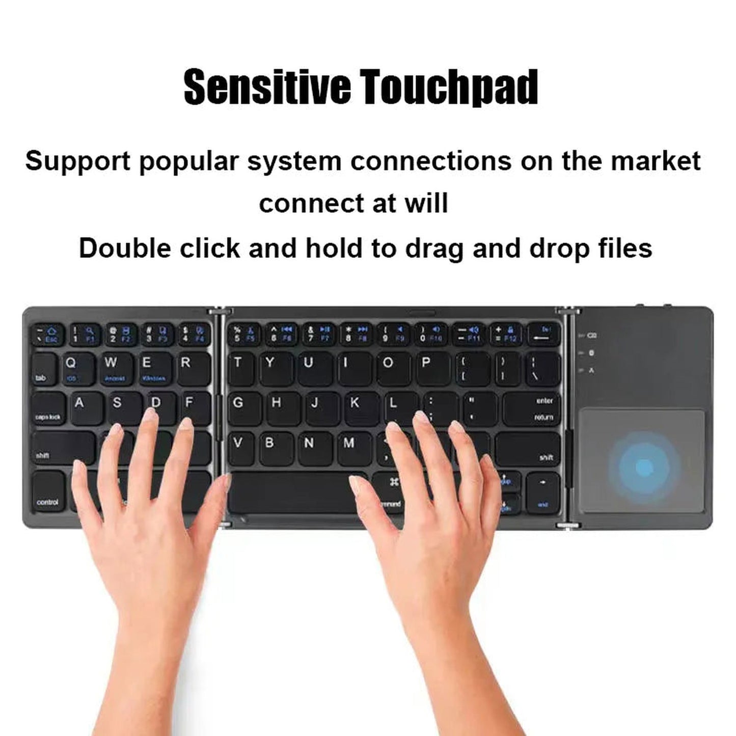 Folding Wireless Bluetooth Keyboard - Urban-Utopia