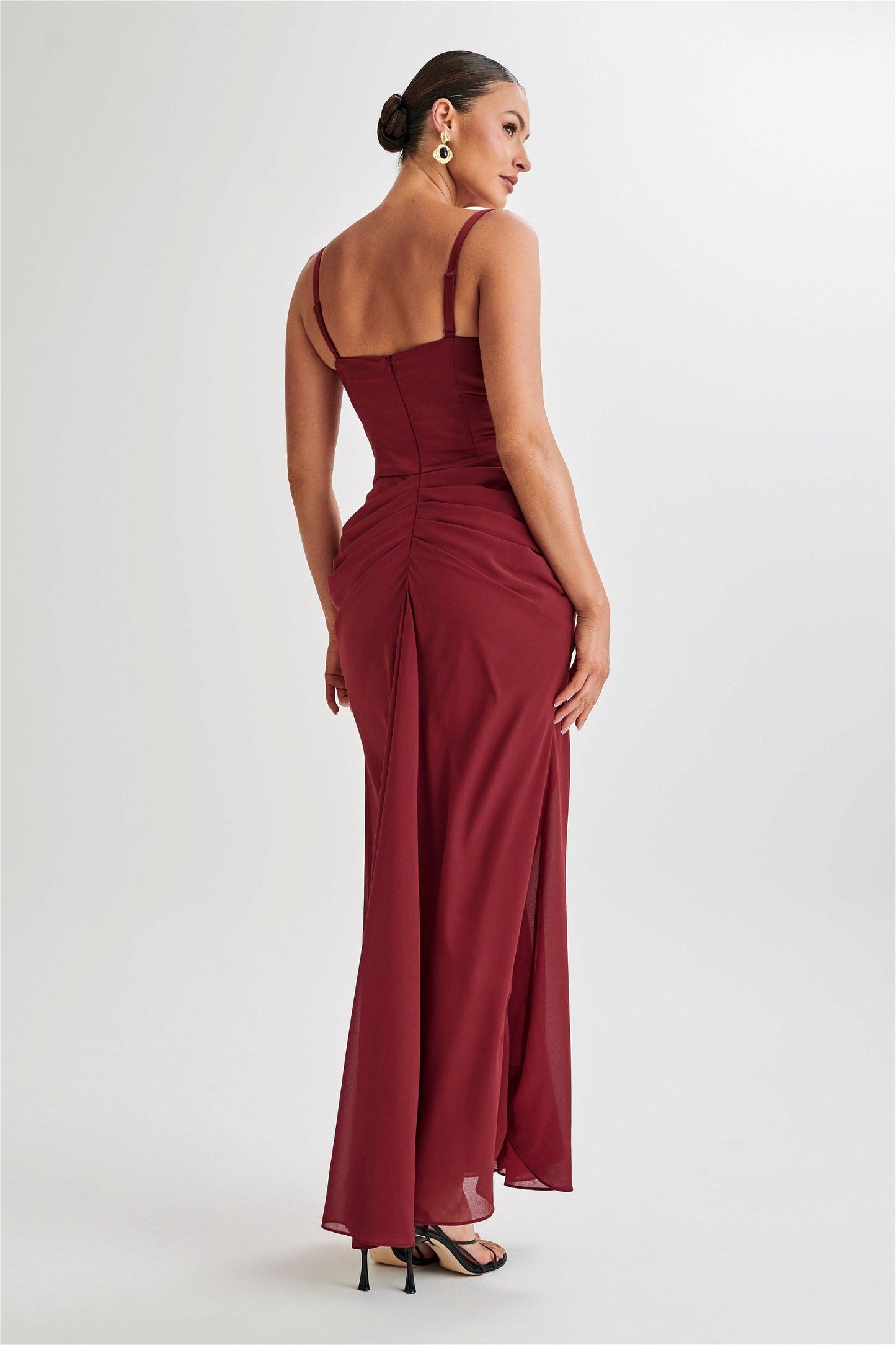 Leila Satin Corset Maxi Dress - Urban-Utopia