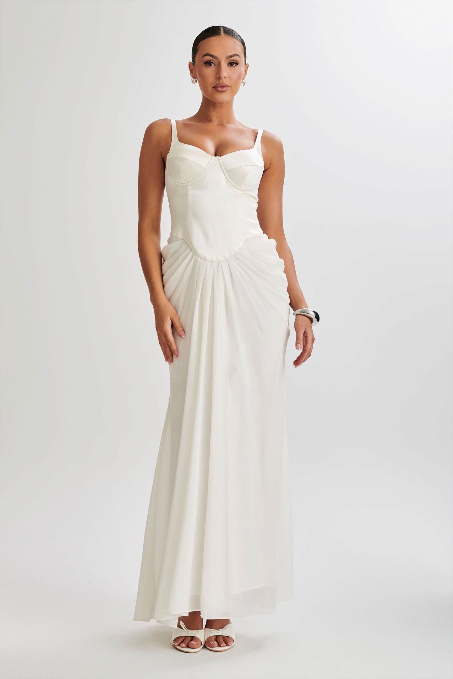 Leila Satin Corset Maxi Dress - Urban-Utopia