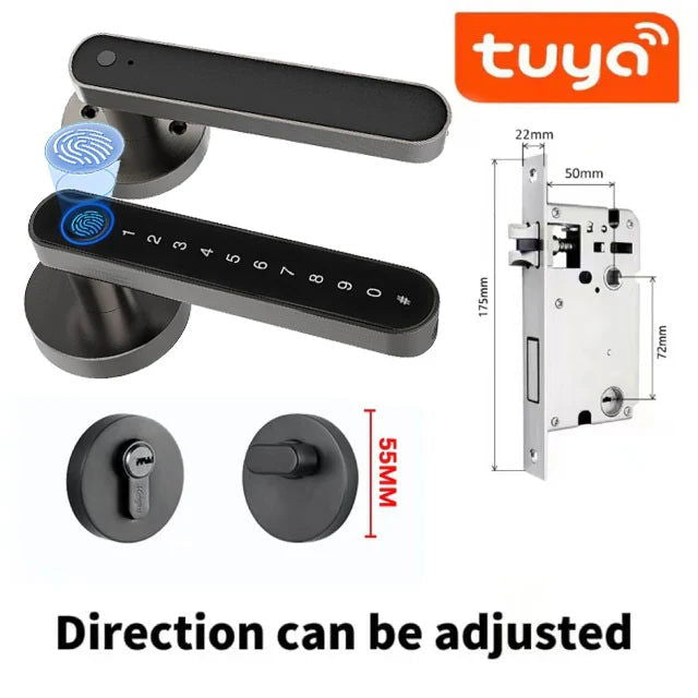 SecureTouch™ Smart Fingerprint Door Lock - Urban-Utopia