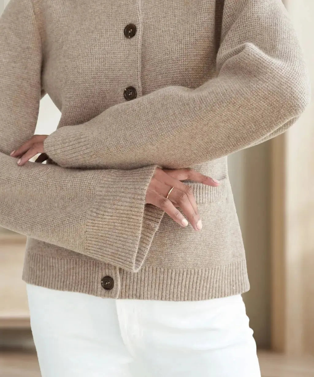 Ultra-Soft Button Cardigan - Urban-Utopia