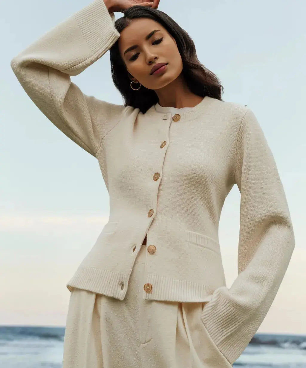 Ultra-Soft Button Cardigan - Urban-Utopia