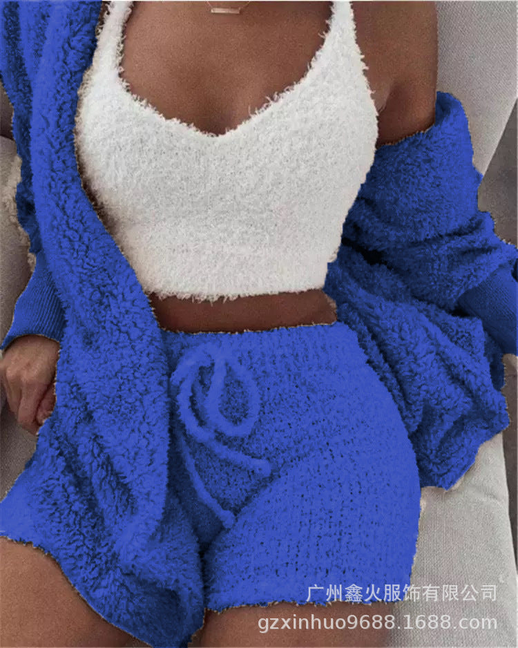 CozyCharm - Fluffy 3-Piece Lounge Set eprolo