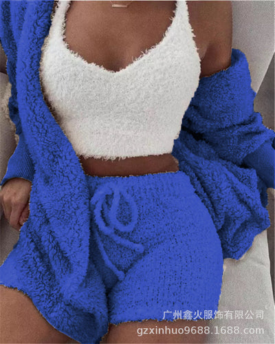 CozyCharm - Fluffy 3-Piece Lounge Set eprolo