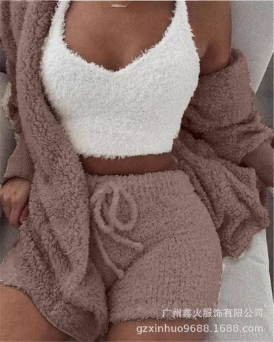CozyCharm - Fluffy 3-Piece Lounge Set eprolo