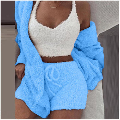 CozyCharm - Fluffy 3-Piece Lounge Set eprolo