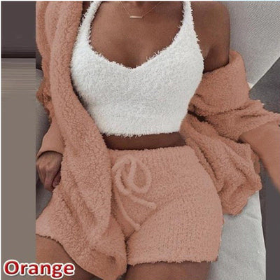 CozyCharm - Fluffy 3-Piece Lounge Set eprolo