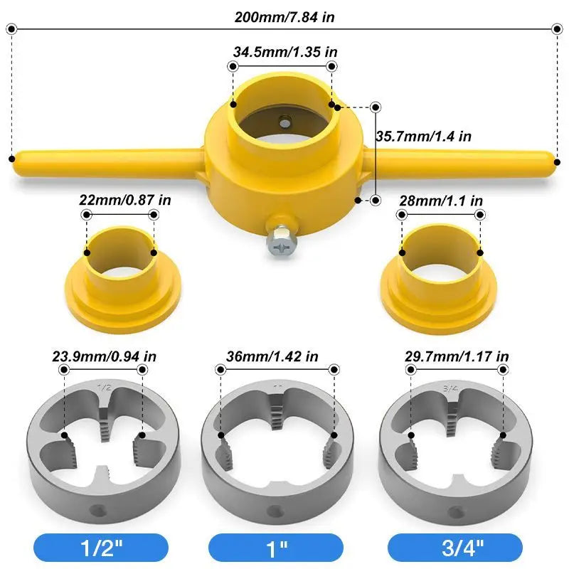 PipePro - PVC & Water Pipe Threading Kit eprolo