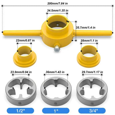 PipePro - PVC & Water Pipe Threading Kit eprolo