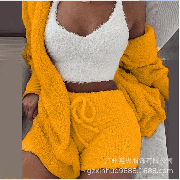 CozyCharm - Fluffy 3-Piece Lounge Set eprolo