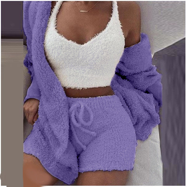 CozyCharm - Fluffy 3-Piece Lounge Set eprolo