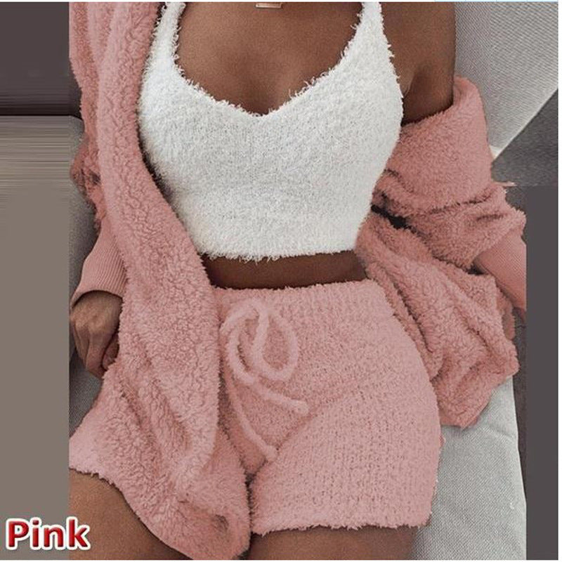 CozyCharm - Fluffy 3-Piece Lounge Set eprolo
