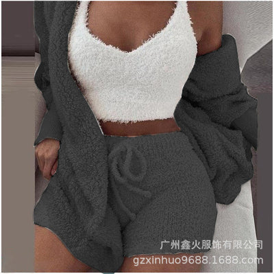 CozyCharm - Fluffy 3-Piece Lounge Set eprolo