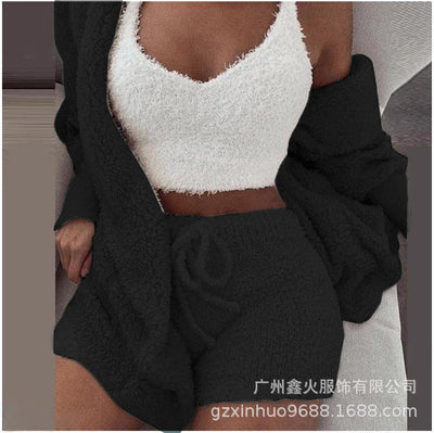 CozyCharm - Fluffy 3-Piece Lounge Set eprolo