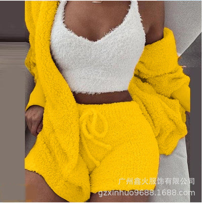 CozyCharm - Fluffy 3-Piece Lounge Set eprolo