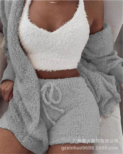 CozyCharm - Fluffy 3-Piece Lounge Set eprolo