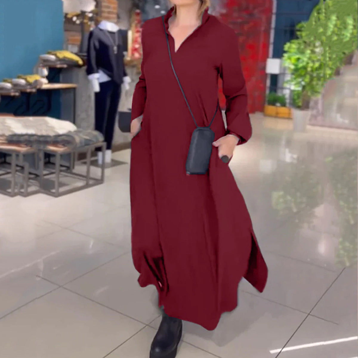 V-Neck Maxi Dress eprolo
