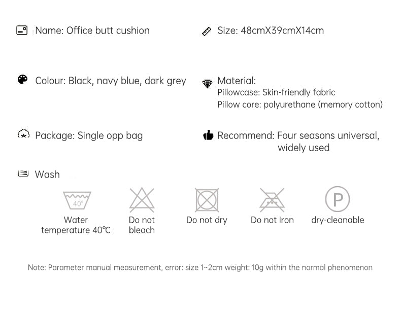 ComfortFlex™️- OrthoSoothe Memory Foam Seat Cushion - Urban-Utopia