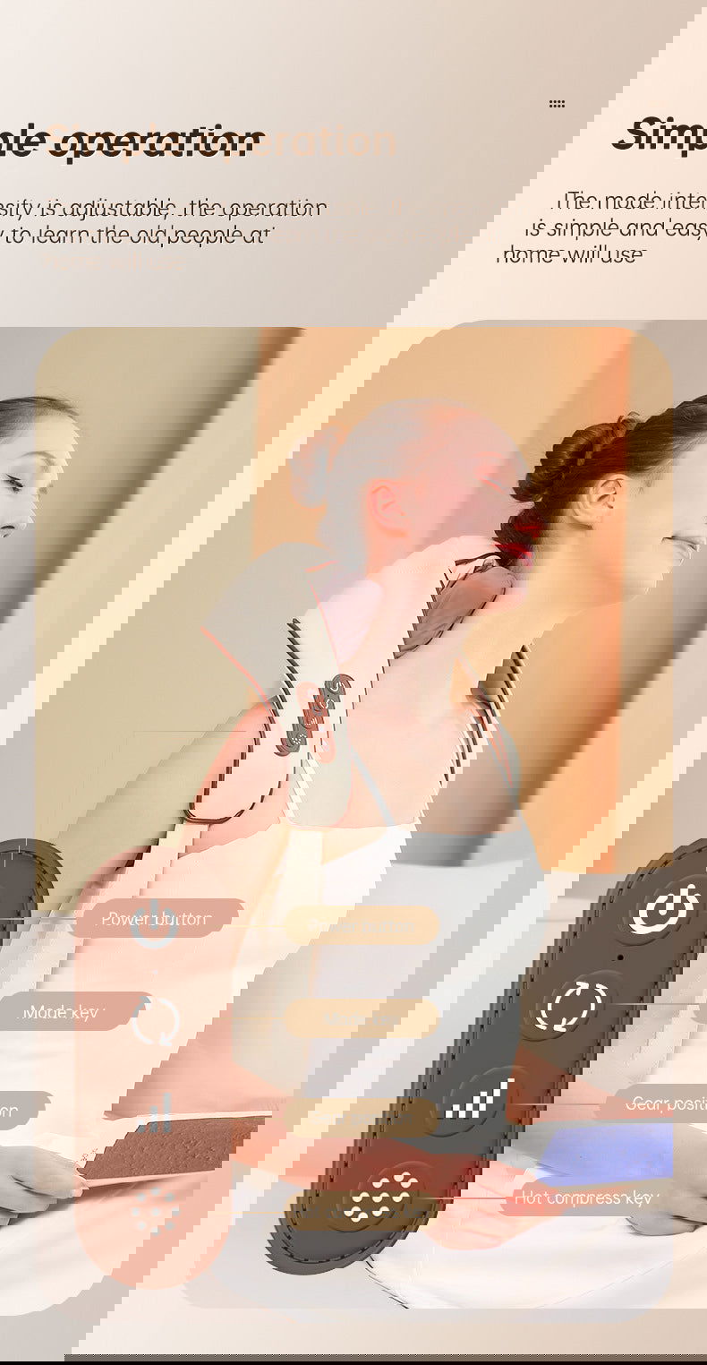 Heating Vibration Neck Massager - Urban-Utopia