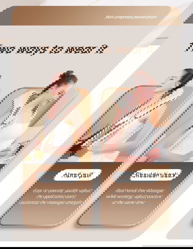 Heating Vibration Neck Massager - Urban-Utopia