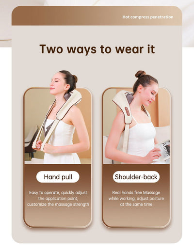 Heating Vibration Neck Massager - Urban-Utopia