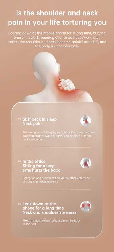 Heating Vibration Neck Massager - Urban-Utopia