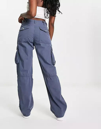 High Waist Cargo Pants - Urban-Utopia