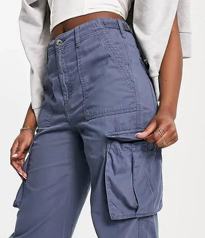High Waist Cargo Pants - Urban-Utopia