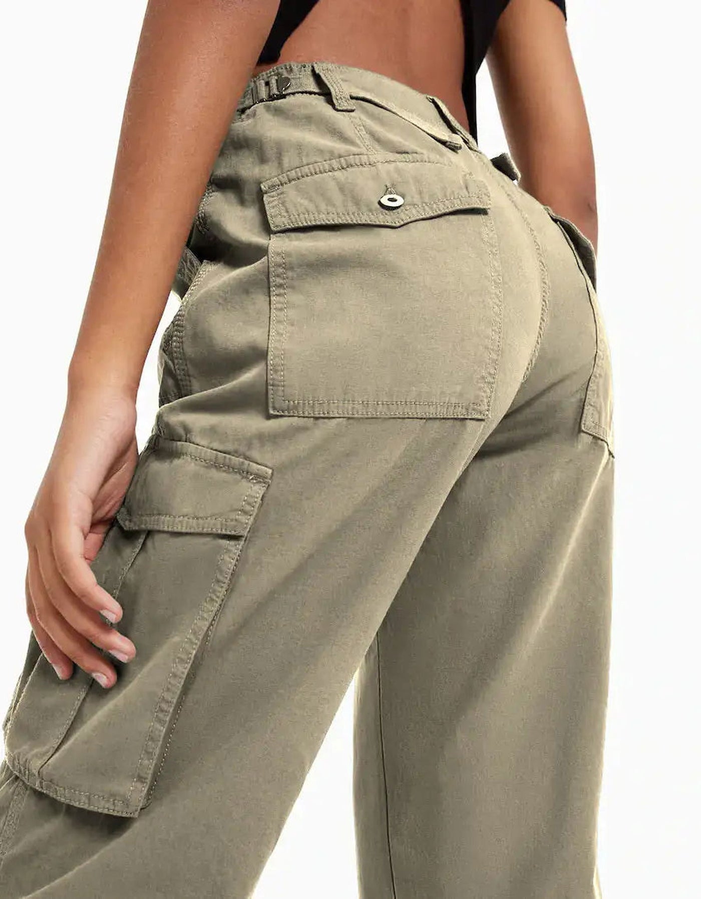 High Waist Cargo Pants - Urban-Utopia