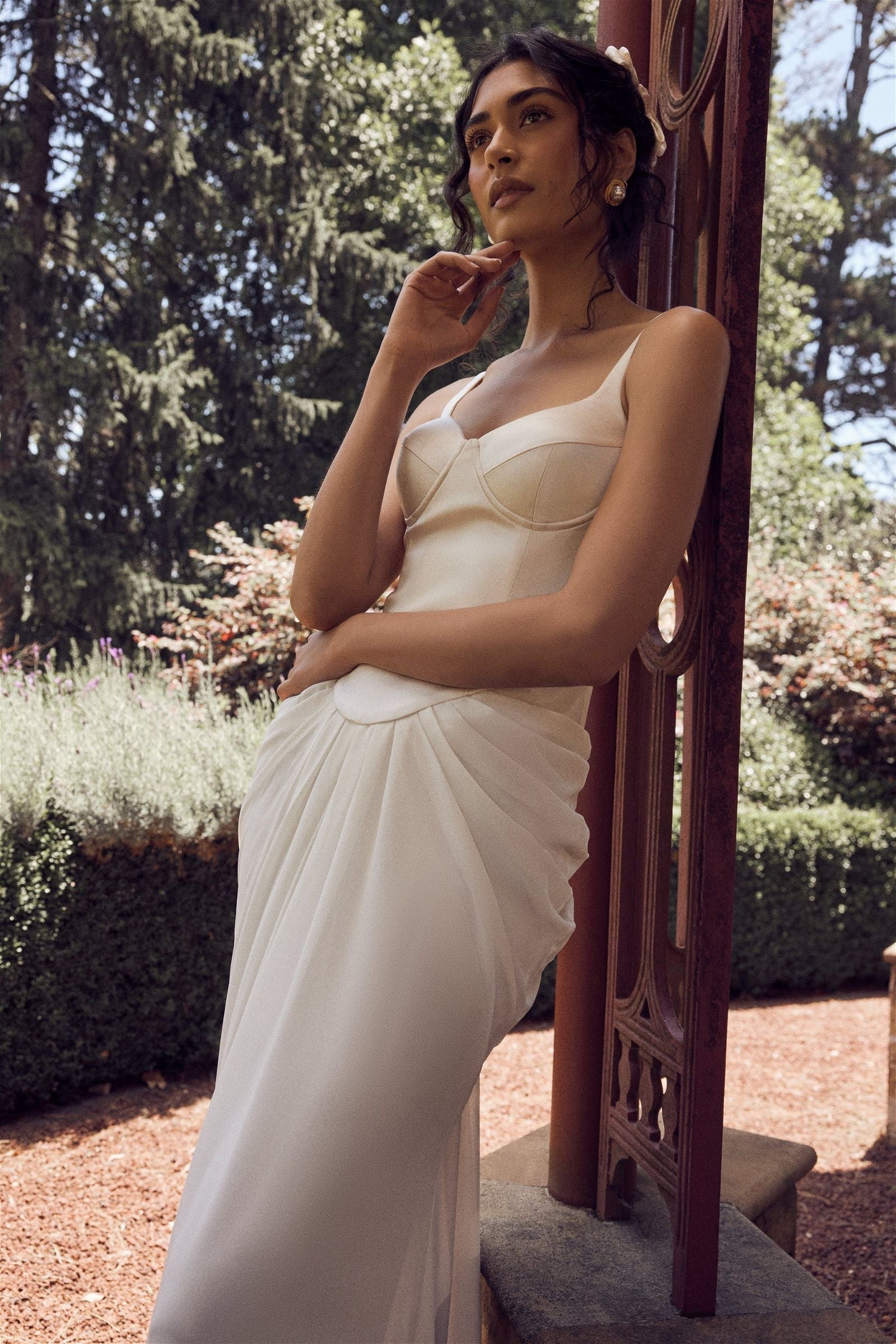 Leila Satin Corset Maxi Dress - Urban-Utopia