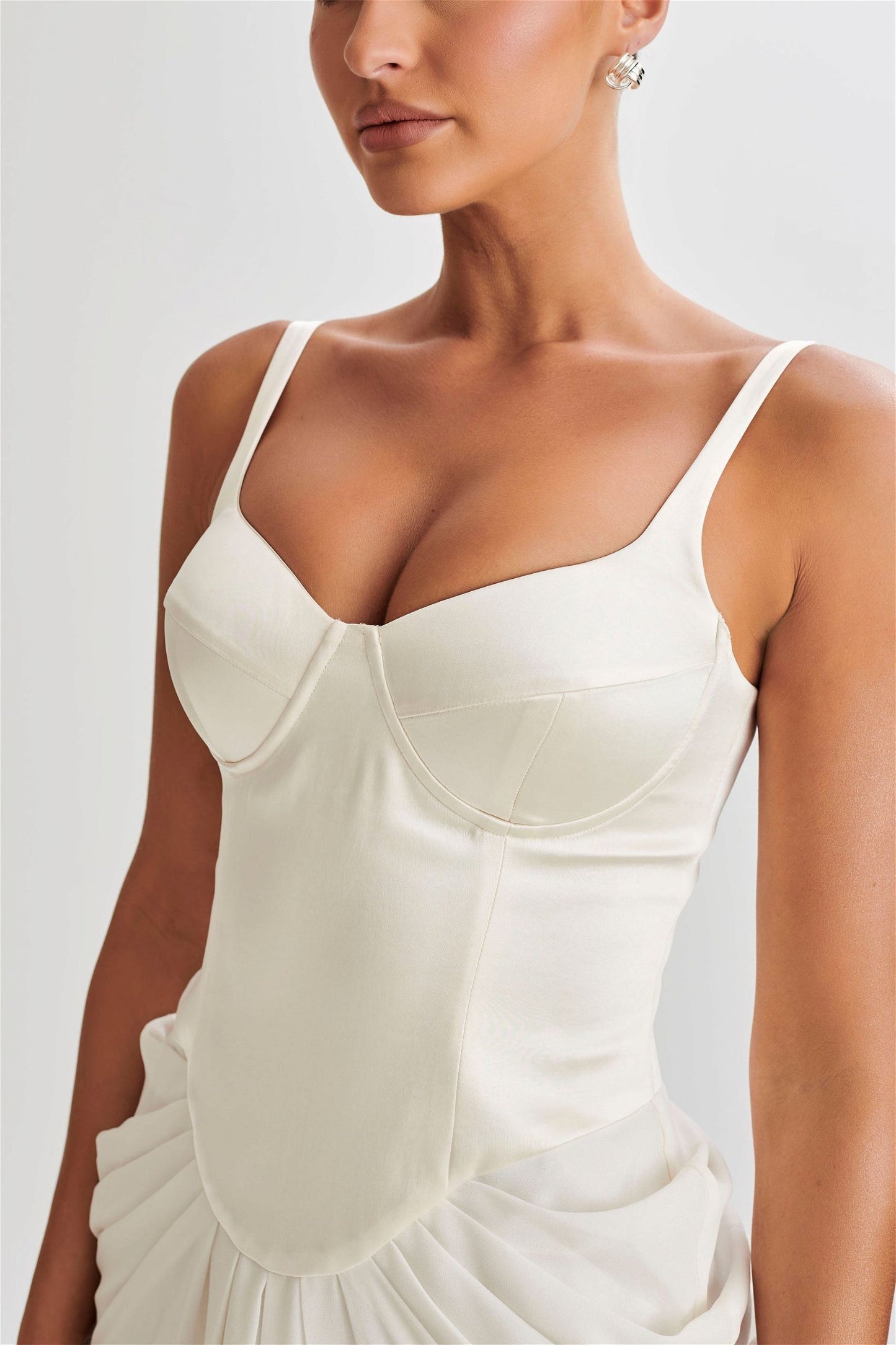 Leila Satin Corset Maxi Dress - Urban-Utopia