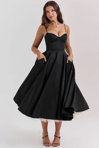 MATILDA TULLE MIDI DRESS - Urban-Utopia