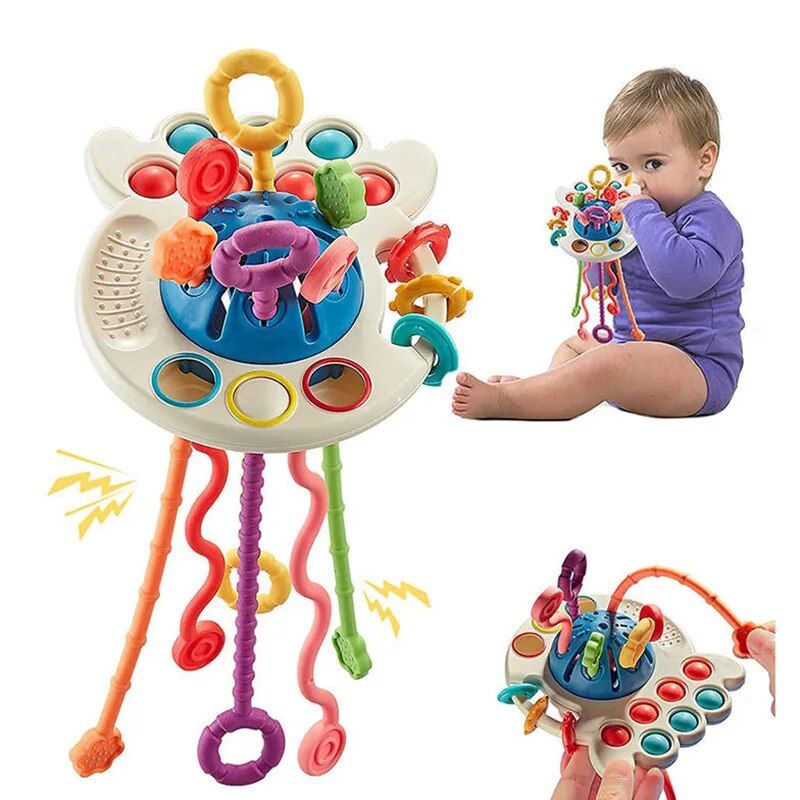 Montessori Silicone Pulling Toy - Urban-Utopia