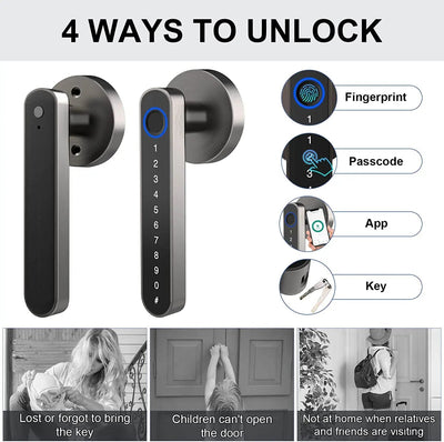 SecureTouch™ Smart Fingerprint Door Lock - Urban-Utopia