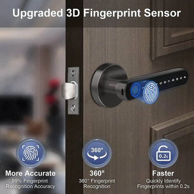 SecureTouch™ Smart Fingerprint Door Lock - Urban-Utopia