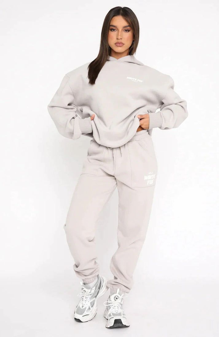 White Fox Hoodie+ Free Joggers - Urban-Utopia