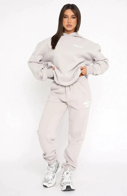 White Fox Hoodie+ Free Joggers - Urban-Utopia