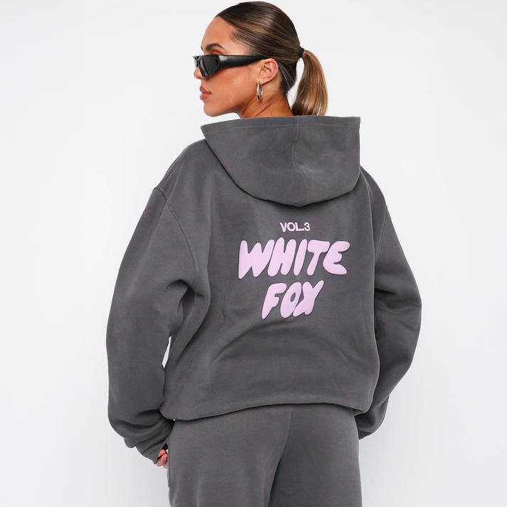 White Fox Hoodie+ Free Joggers - Urban-Utopia